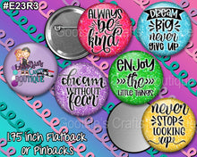 Load image into Gallery viewer, #E23R3 - GCB 1.75 inch buttons Little things