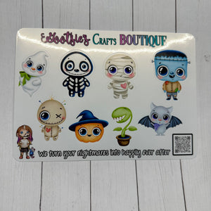 Halloween Cuties XL sticker sheet