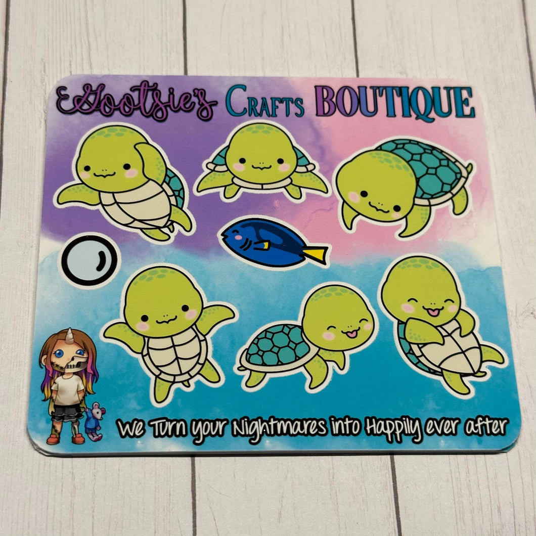Save the Turtles Mini sticker sheet