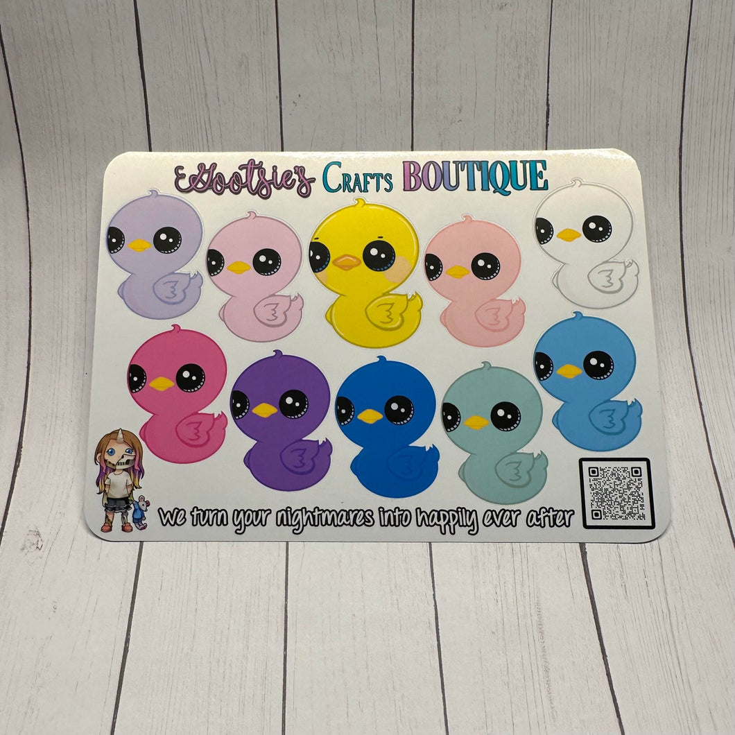 Oh Ducks XL sticker sheet