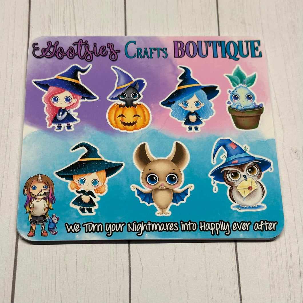 Witches Mini sticker sheet