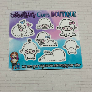 Lamb Mini sticker sheet