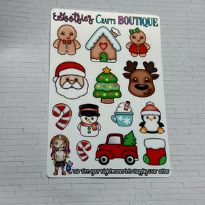 Chunky Christmas Sticker sheet