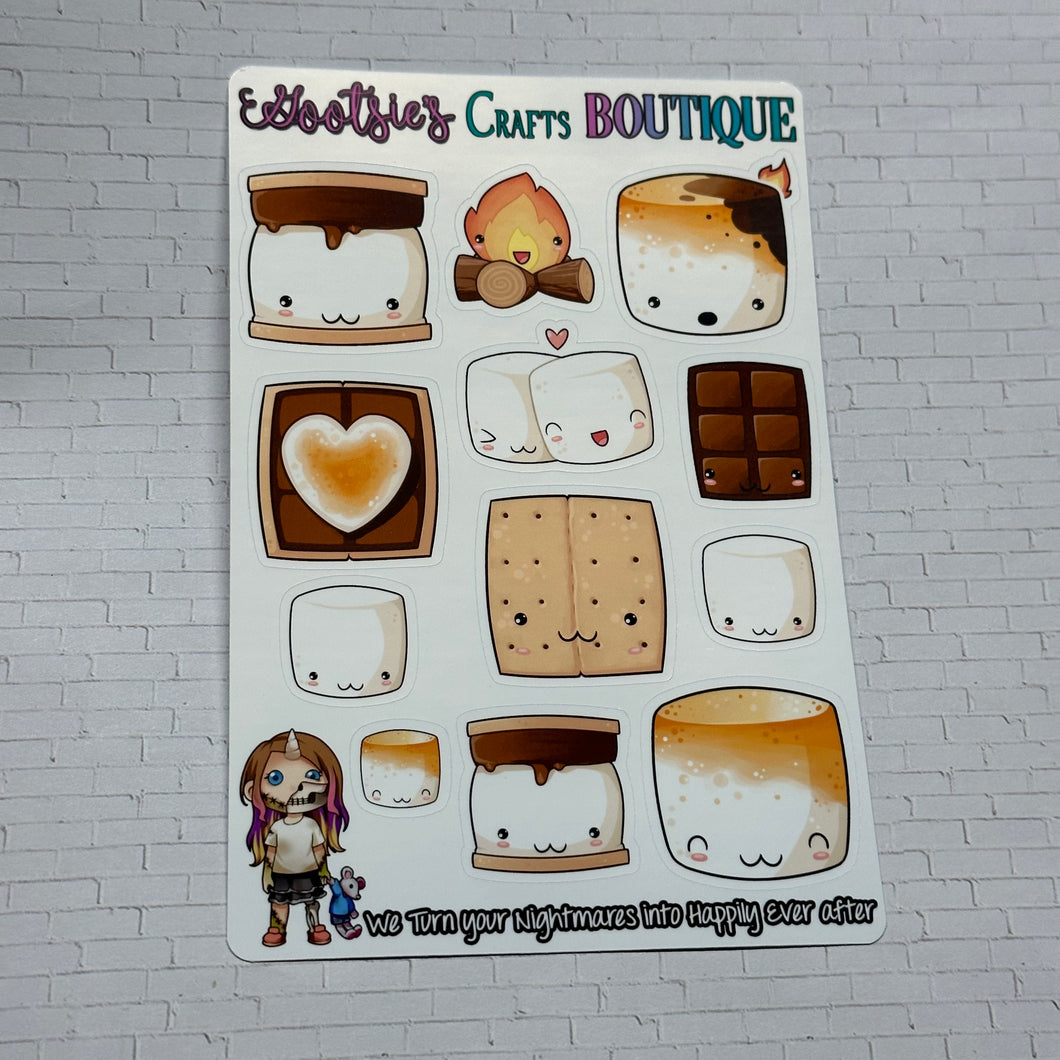 S’mores Sticker sheet