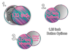 #C14R3 - GCB Panda 1.25 inch flatback buttons M2M ribbon