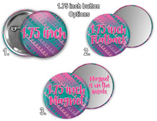 Load image into Gallery viewer, #E27R1 - GCB 1.75 inch buttons Princess mermaids
