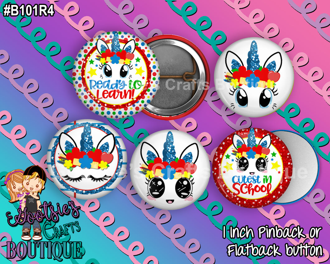 #B101R4 - School Unicorn Faces