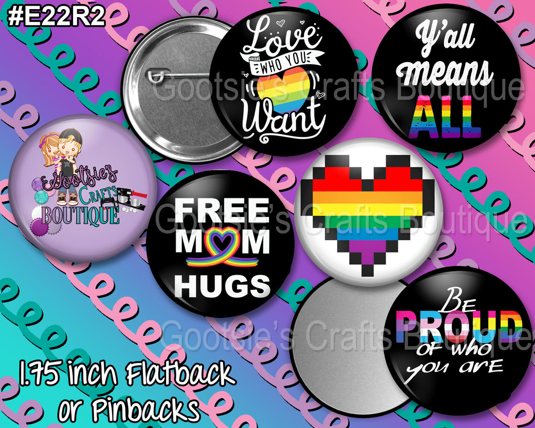 #E22R2 - GCB 1.75 inch buttons Pride 2