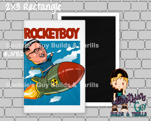 #JVB2 - Rocket Boy - 2x3 inch rectangle button
