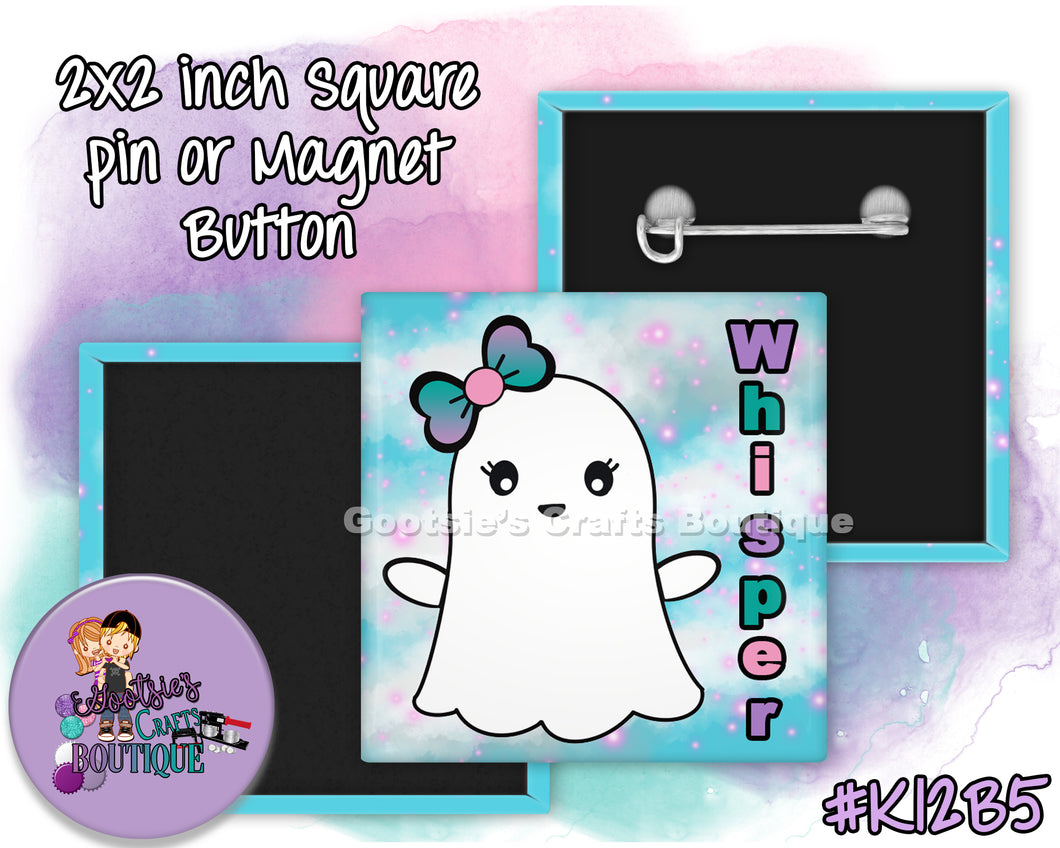 #K12B5 - Whisper - 2x2 inch square button
