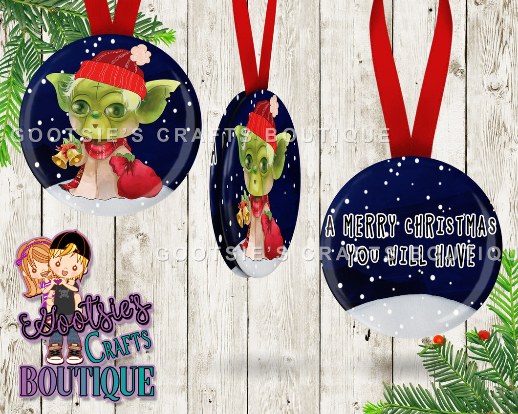 3 inch Double sided Ornament Merry Christmas you will have