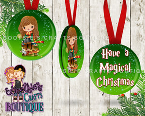 3 inch Double sided Ornament Magical Christmas