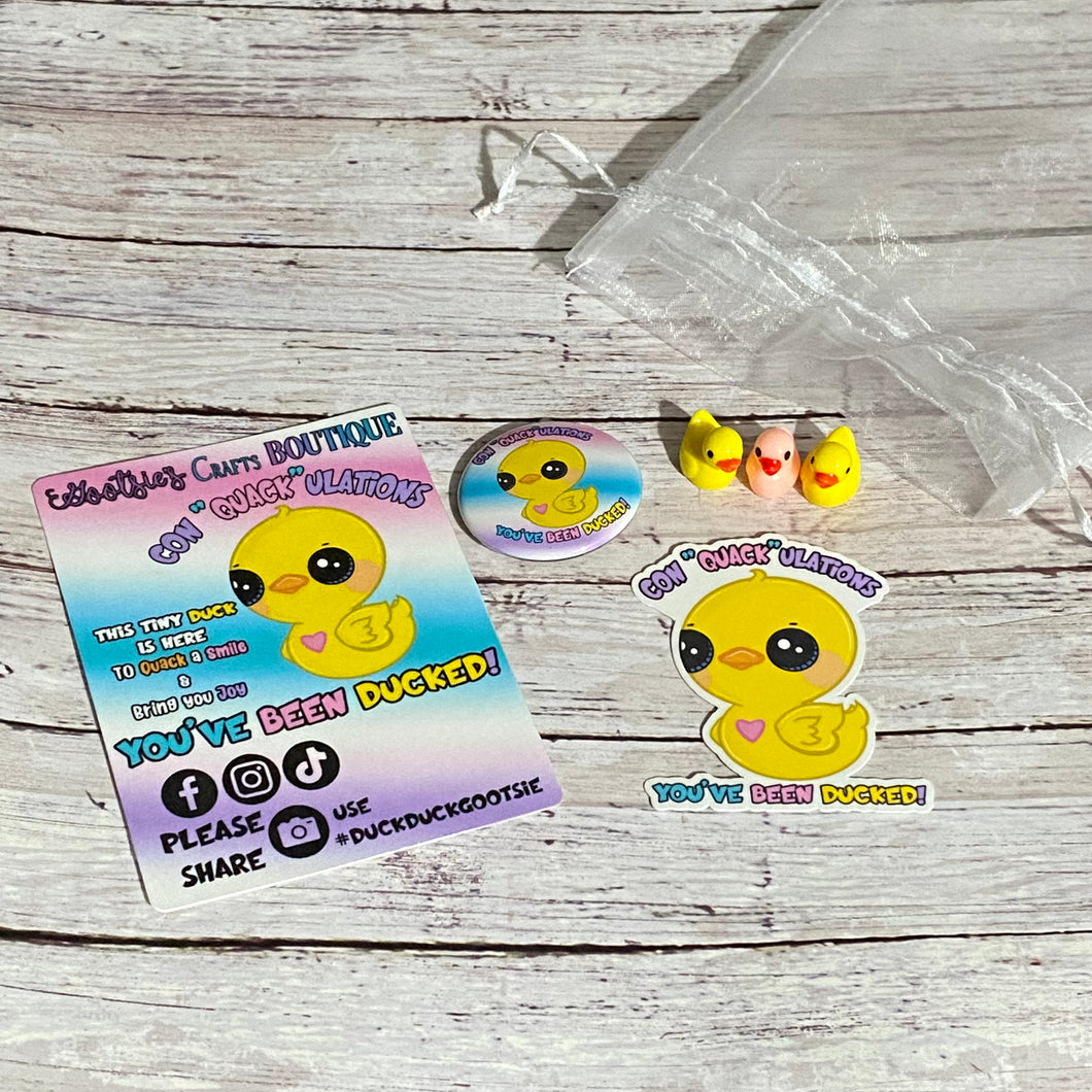 Con”Quack”ulations you’ve been Ducked kit