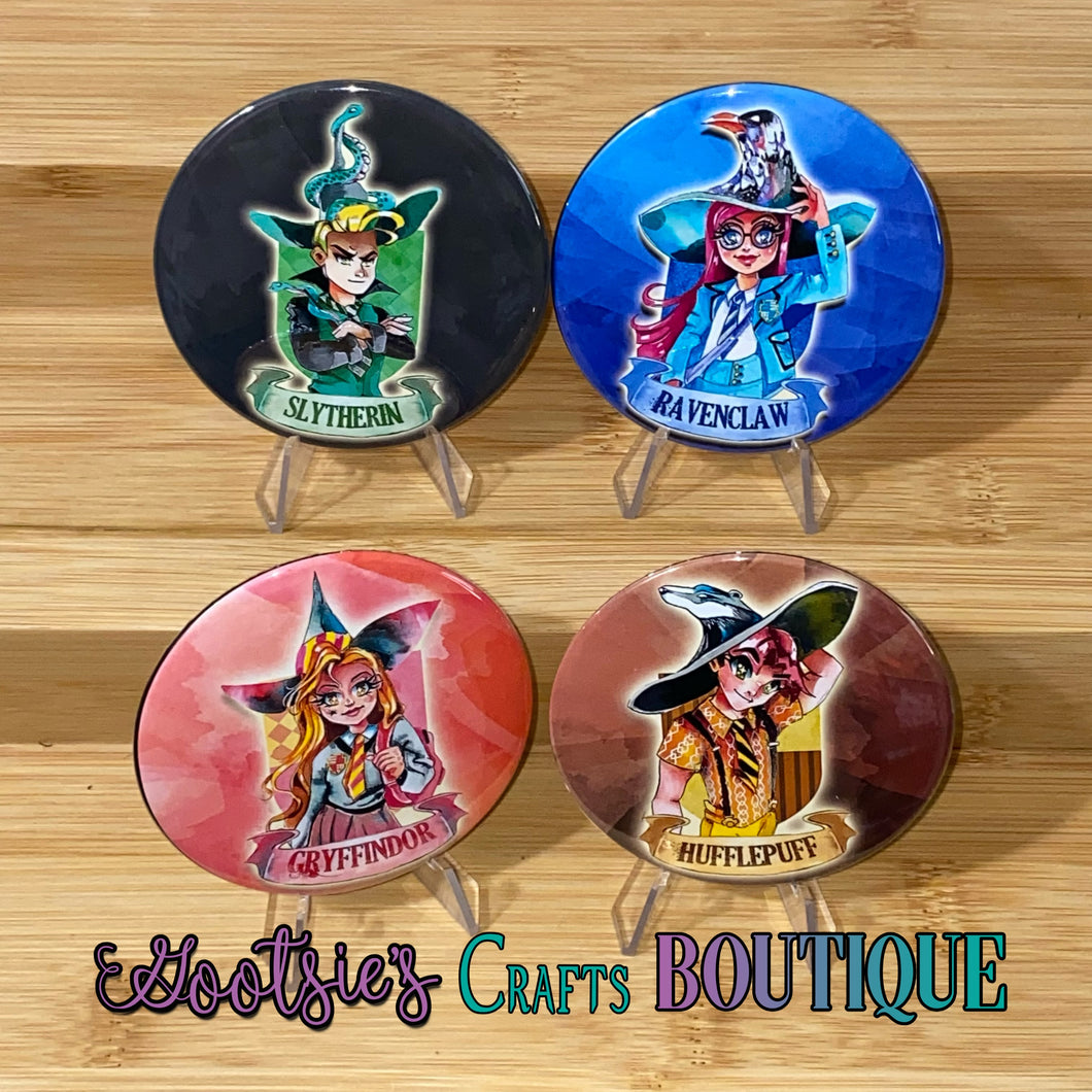 Wizard Houses 3 inch pins
