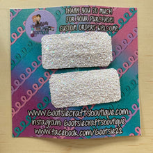 Load image into Gallery viewer, Chunky Glitter Boxy Snap clip sets
