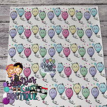 Load image into Gallery viewer, Birthday balloon Faux leather sheet
