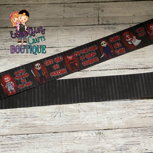 Exclusive Classic Horror Squad 1.50 inch heat transfer ribbon and Matching Planar resins