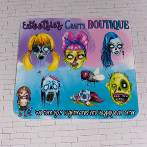 Zombies mini sticker sheet