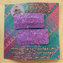 Load image into Gallery viewer, Chunky Glitter Boxy Snap clip sets
