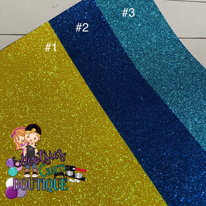 Summer Night Collection Solid Glitter Faux leather sheets