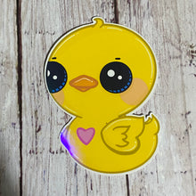 Load image into Gallery viewer, 3 inch Duckie holographic stickers
